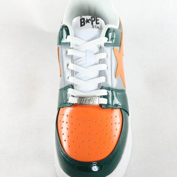 SOLD!!! BATHING APE Bapesta Green Orange Grey 2017 - Picture 7 of 8